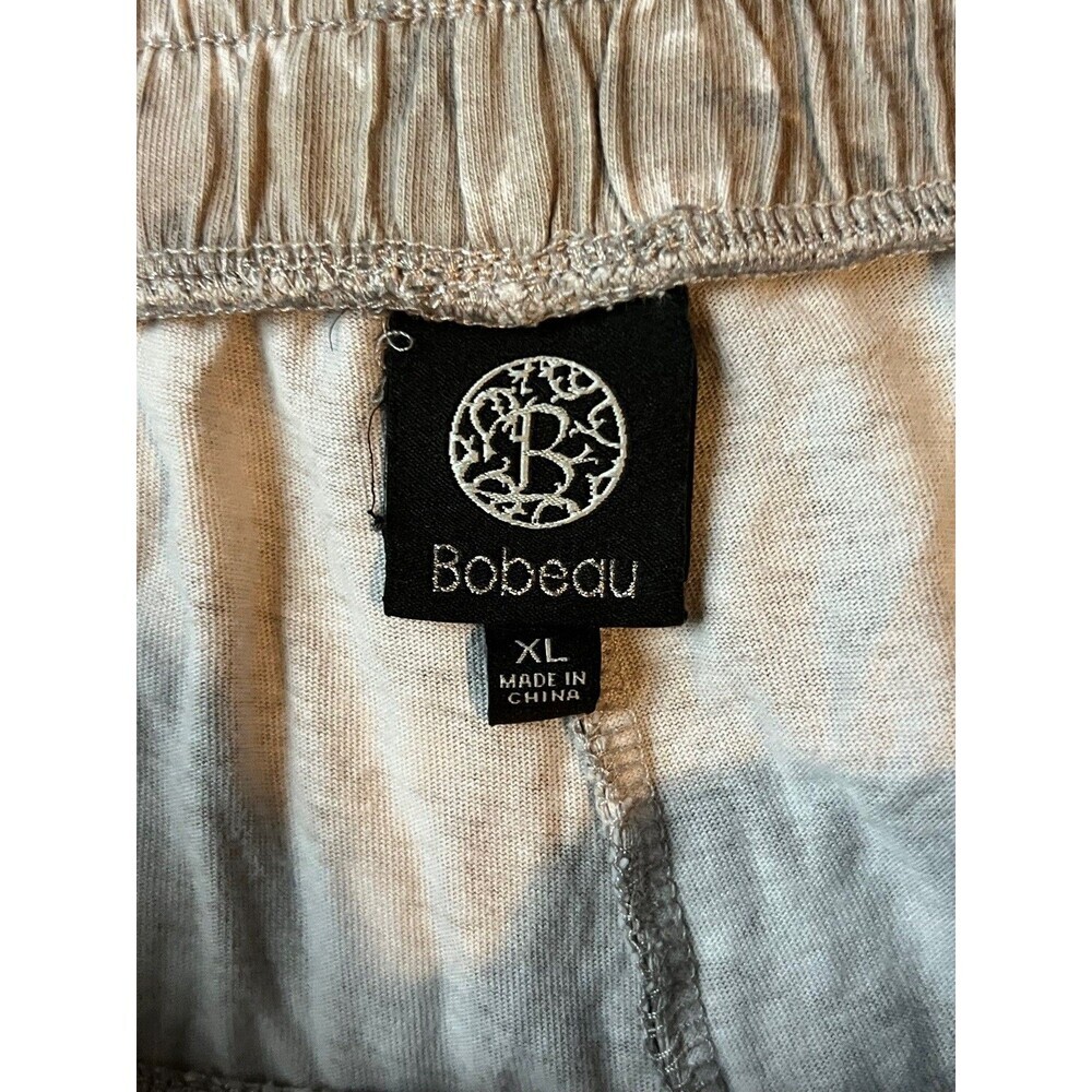 Bobeau Women's Taupe Tie Dye Sweatpants Jogger Elastic Waist Cotton Size XL - Picture 2 of 4
